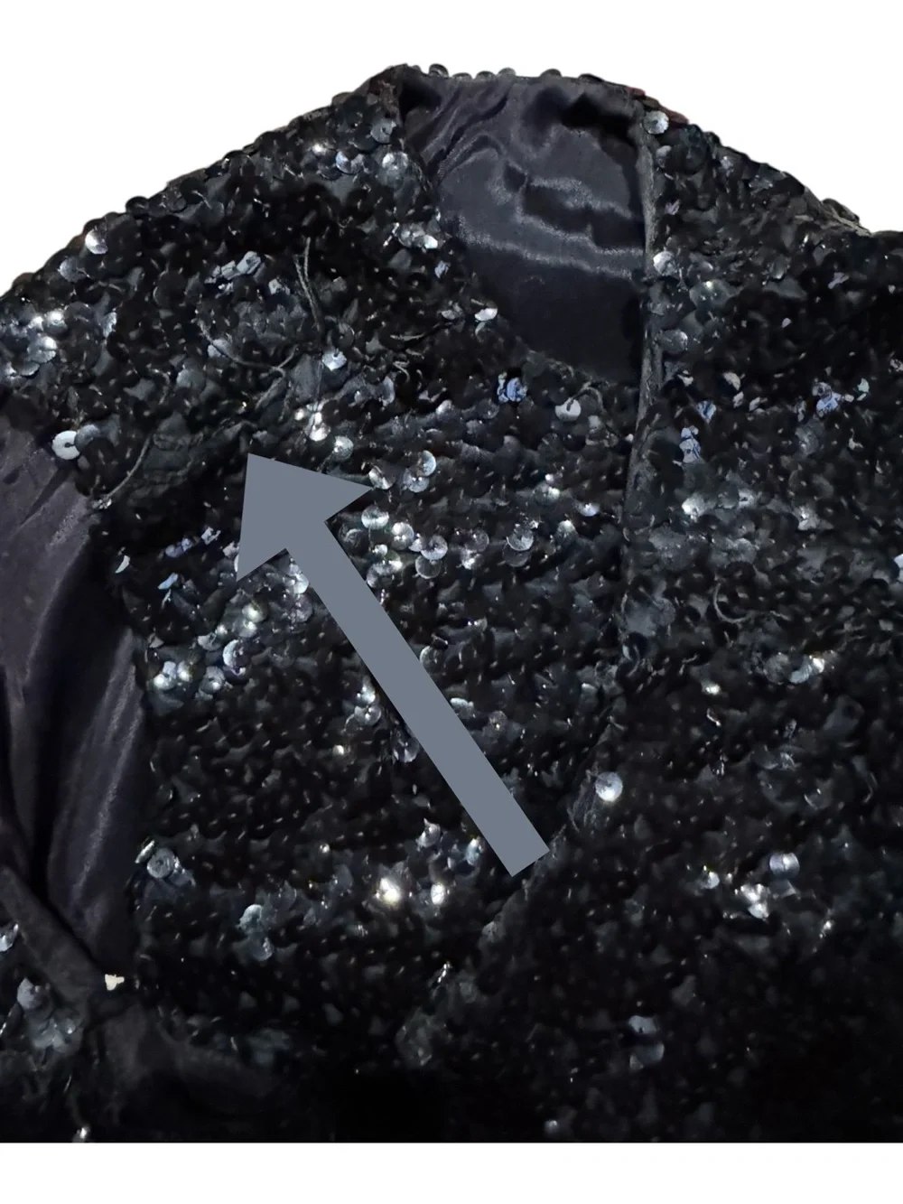 Vintage Black Sequin Sleeveless Cocktail Party Shell Vintage 10 Fit Modern Small